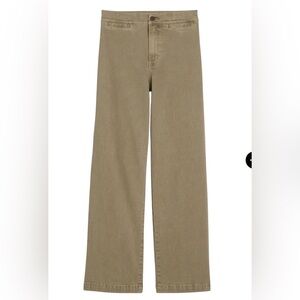 Madewell Emmett Wide-Leg Khaki Pants